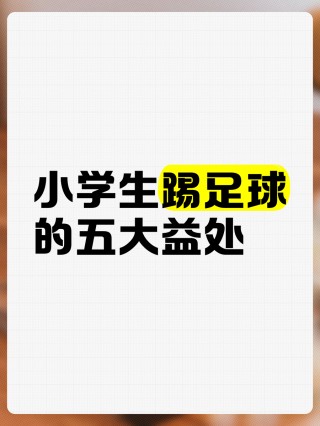 孩子踢足球的好处(踢足球对小孩子有啥好处)